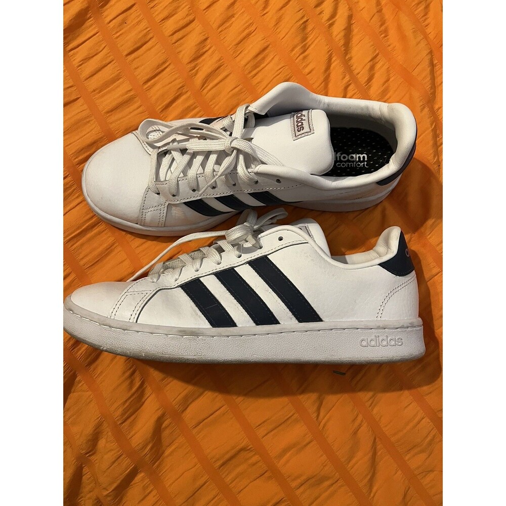 adidas neo Cloudfoam Advantage White Black Women’s Casual Shoes Size 9.5 Low Top